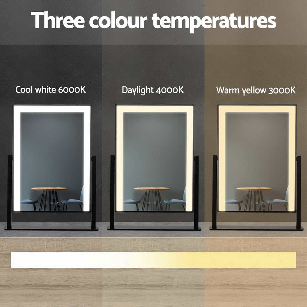 embellir-hollywood-makeup-mirror-with-light-led-strip-standing-tabletop-vanity at www.mallsonline.com.au