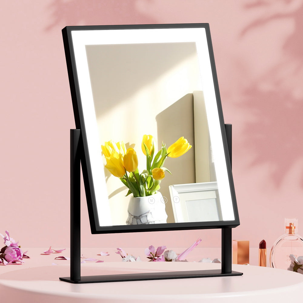 embellir-hollywood-makeup-mirror-with-light-led-strip-standing-tabletop-vanity at www.mallsonline.com.au