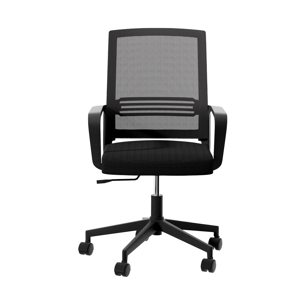 artiss-mesh-office-chair-computer-gaming-desk-chairs-work-study-mid-back-black www.mallsonline.com.au