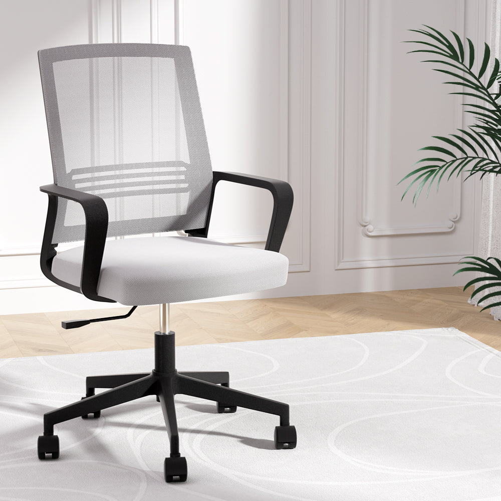 artiss-mesh-office-chair-computer-gaming-desk-chairs-work-study-mid-back-grey www.mallsonline.com.au