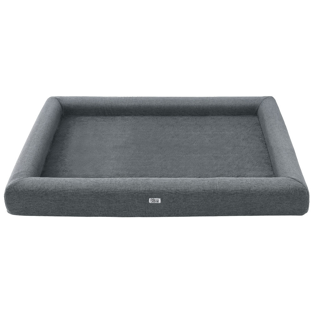 i-pet-pet-bed-dog-cat-extra-large-calming-soft-sofa-cushion-egg-crate-washable-grey at www.mallsonline.com.au
