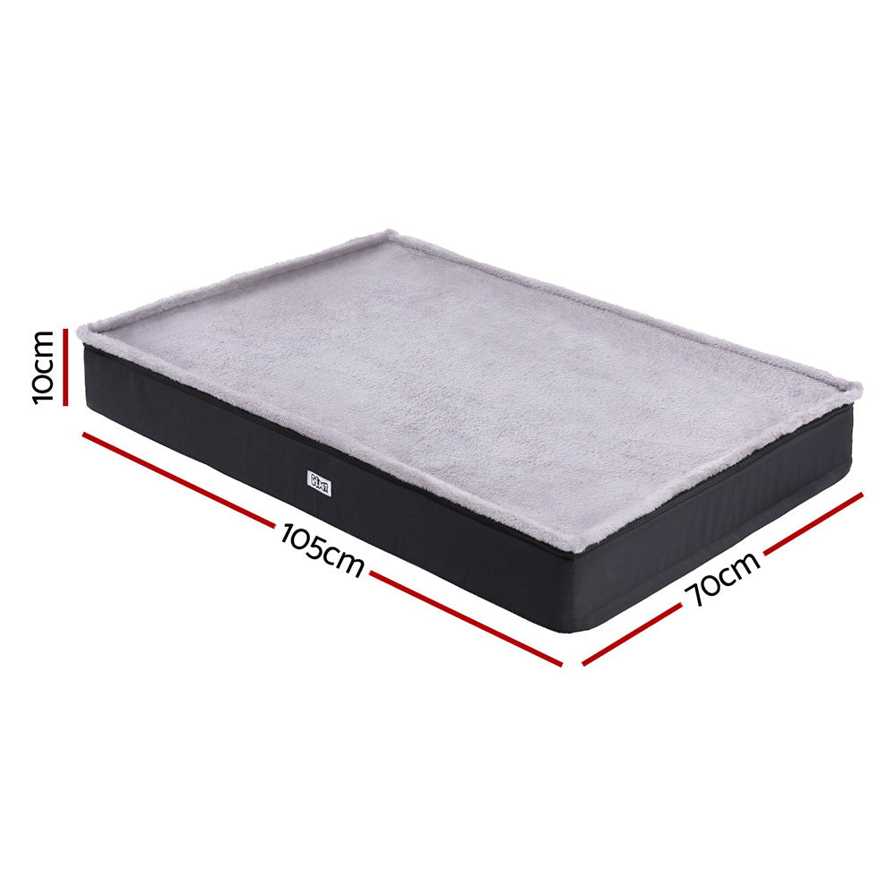 i-pet-pet-bed-dog-cat-large-calming-soft-sofa-foam-cushion-washable-cover-grey at www.mallsonline.com.au