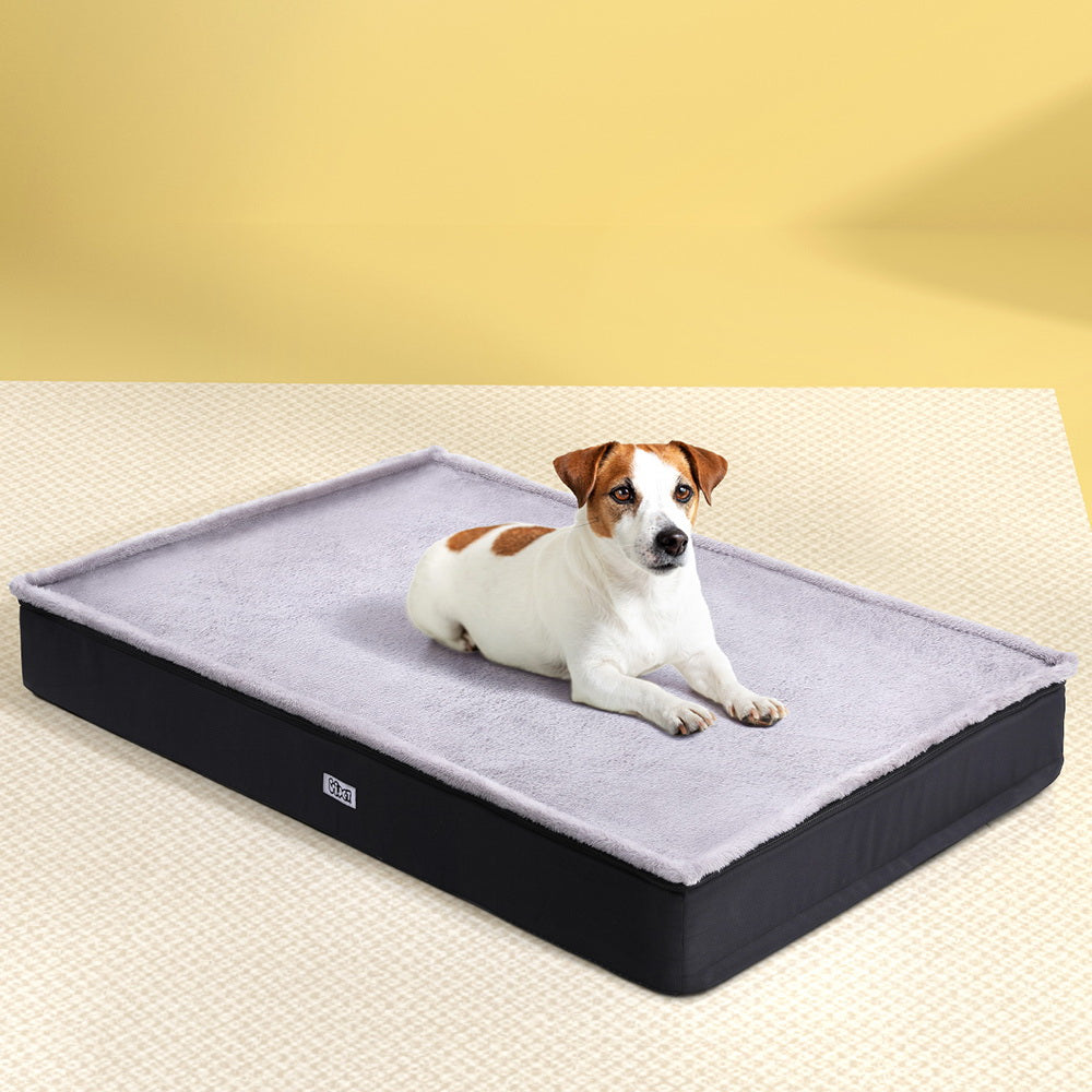 i-pet-pet-bed-dog-cat-large-calming-soft-sofa-foam-cushion-washable-cover-grey at www.mallsonline.com.au