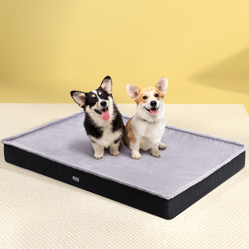 i-pet-pet-bed-dog-cat-extra-large-calming-soft-sofa-foam-cushion-washable-cover-grey at www.mallsonline.com.au