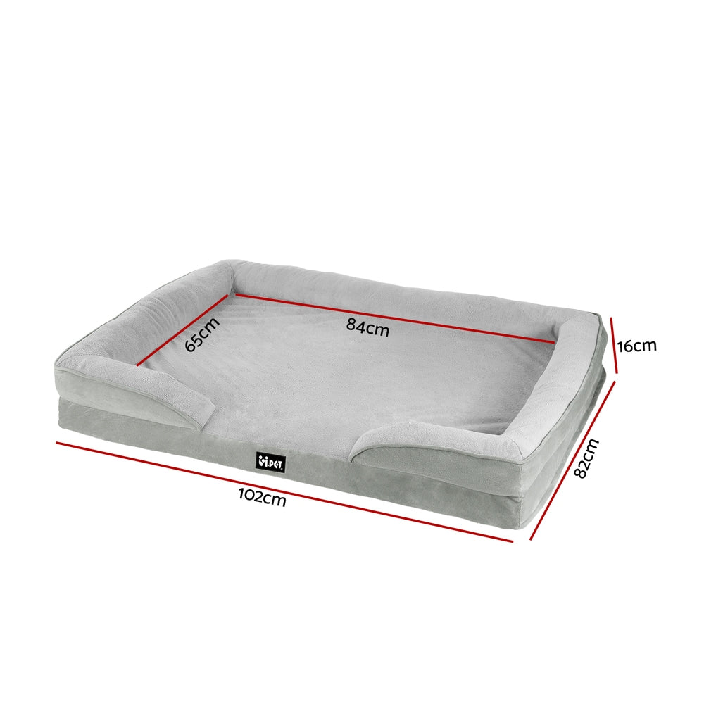 i-pet-pet-bed-dog-calming-soft-cushion-egg-crate-large-sofa-removable-washable at www.mallsonline.com.au