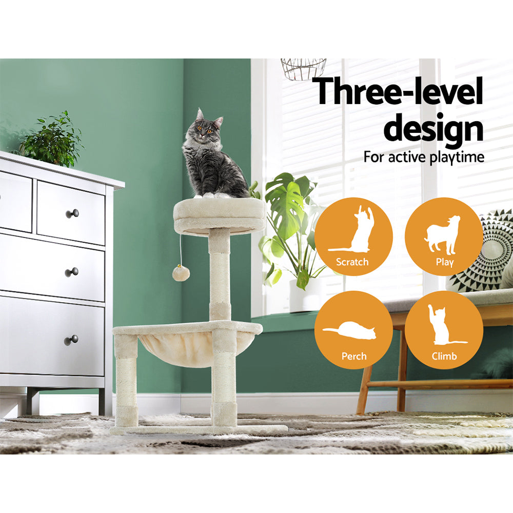 i-pet-cat-tree-tower-scratching-post-scratcher-wood-condo-toys-house-bed-69cm www.mallsonline.com.au