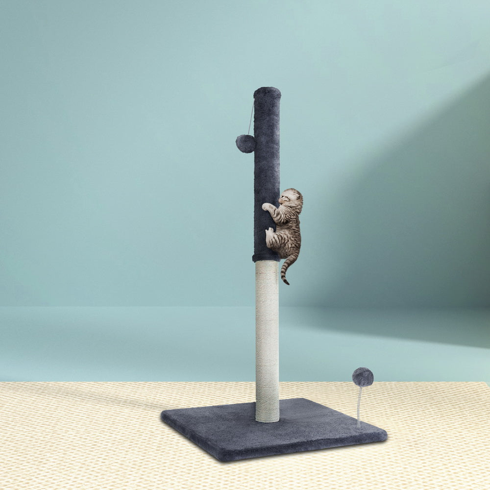 i-pet-cat-tree-scratching-post-scratcher-tower-condo-house-hanging-toys-grey-105cm www.mallsonline.com.au