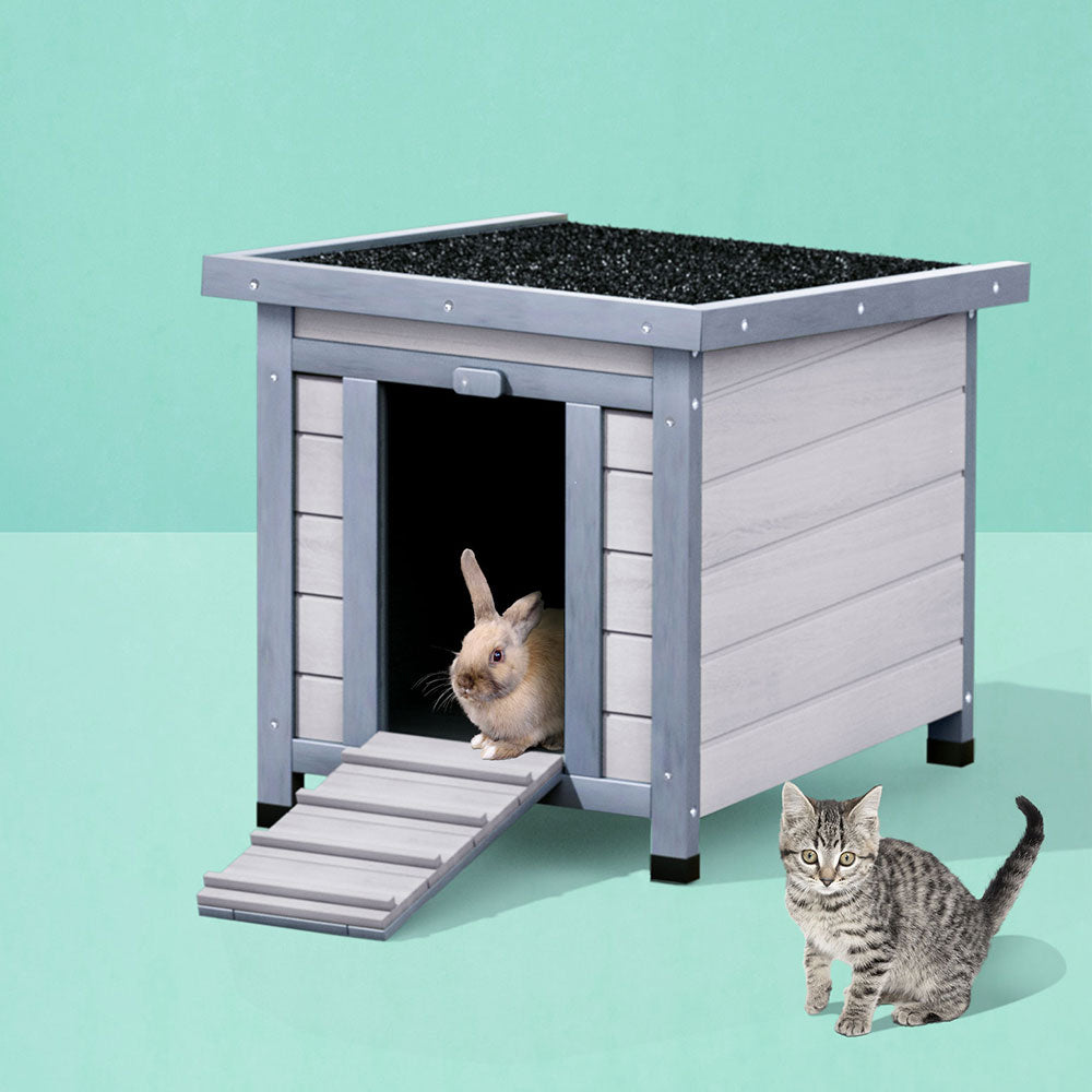 i-pet-rabbit-hutch-outdoor-cat-house-wooden-shelter-condo-small-enclosure-indoor at www.mallsonline.com.au
