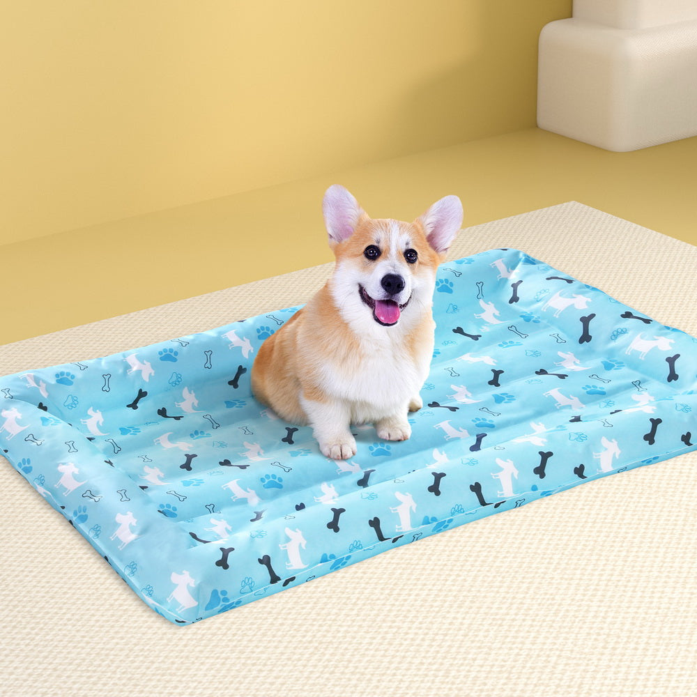 i-pet-pet-cooling-mat-gel-dog-cat-self-cool-puppy-pad-large-bed-summer-blue at www.mallsonline.com.au