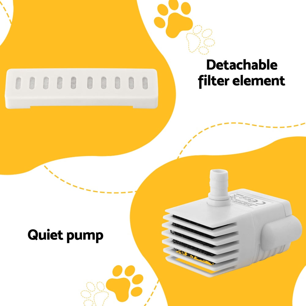 i-pet-pet-water-fountain-feeder-dispenser-filter-dog-cat-drinking-automatic-2-2l at www.mallsonline.com.au