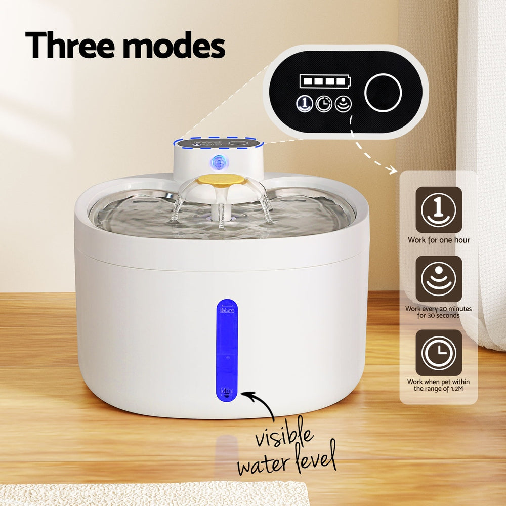i-pet-pet-water-fountain-feeder-dispenser-filter-dog-cat-drinking-automatic-2-6l at www.mallsonline.com.au