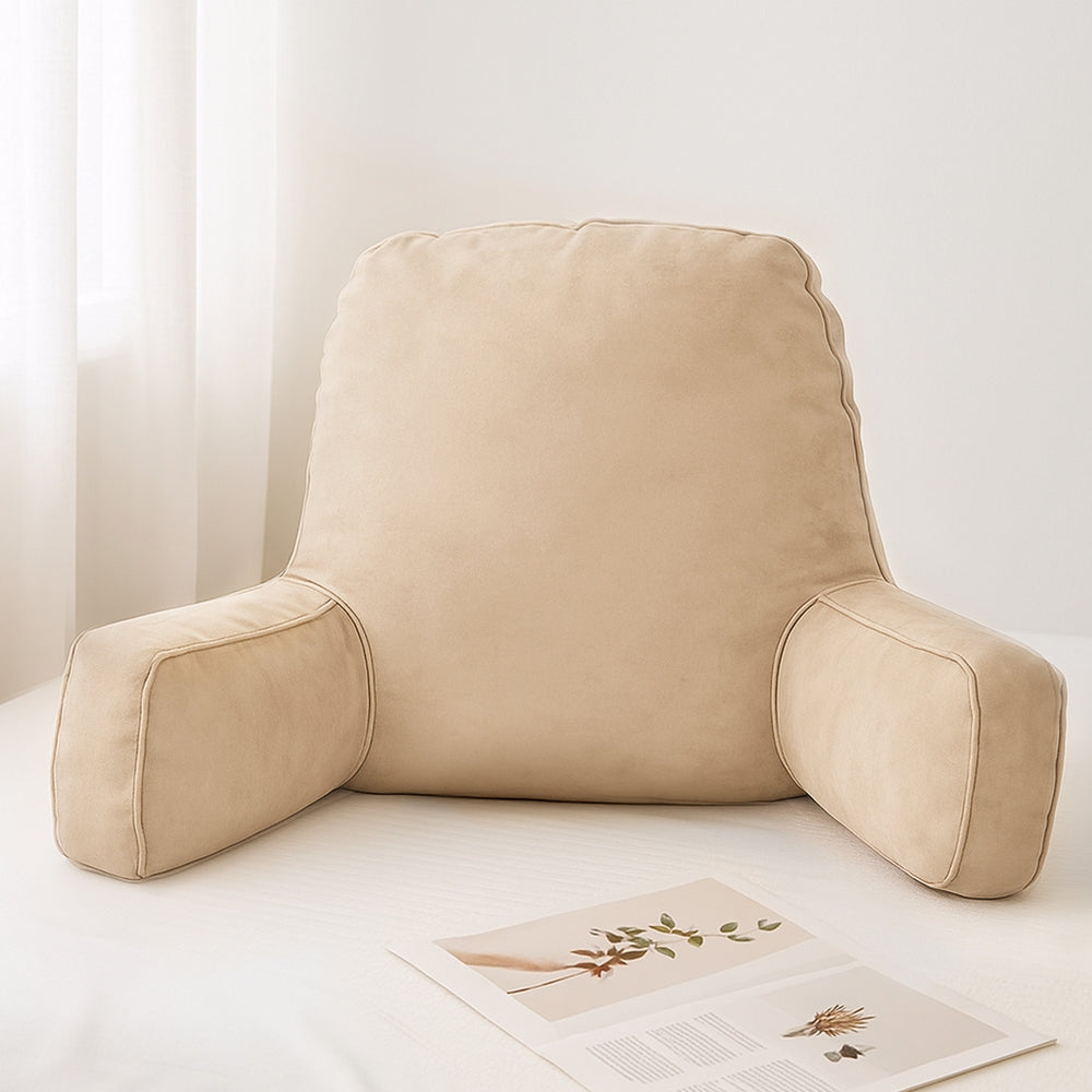 Giselle Reading Pillow Back Rest Lumbar Support Cushion Oatmeal