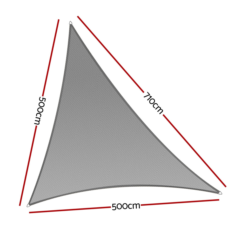 instahut-shade-sail-cloth-shadecloth-canopy-triangle-280gsm-5x5x7-1m www.mallsonline.com.au