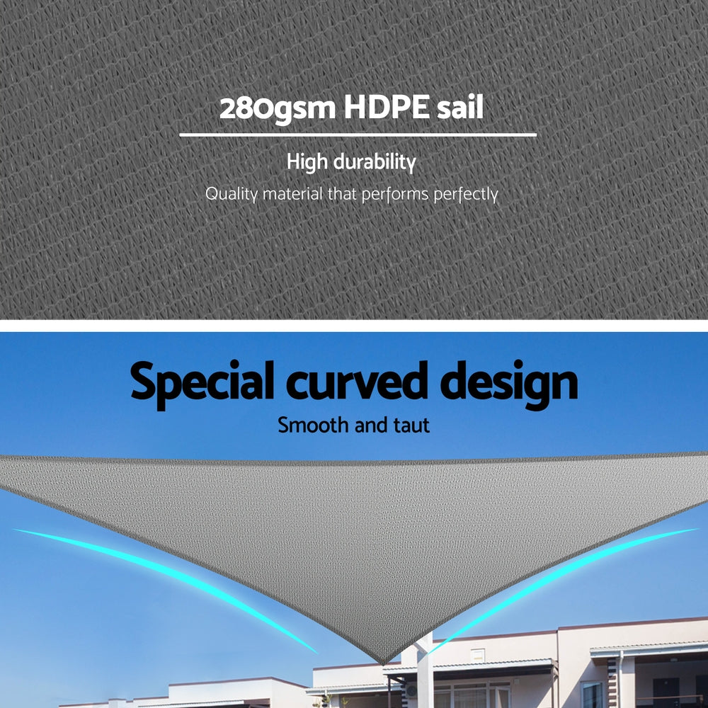 instahut-shade-sail-cloth-shadecloth-canopy-triangle-280gsm-5x5x7-1m www.mallsonline.com.au