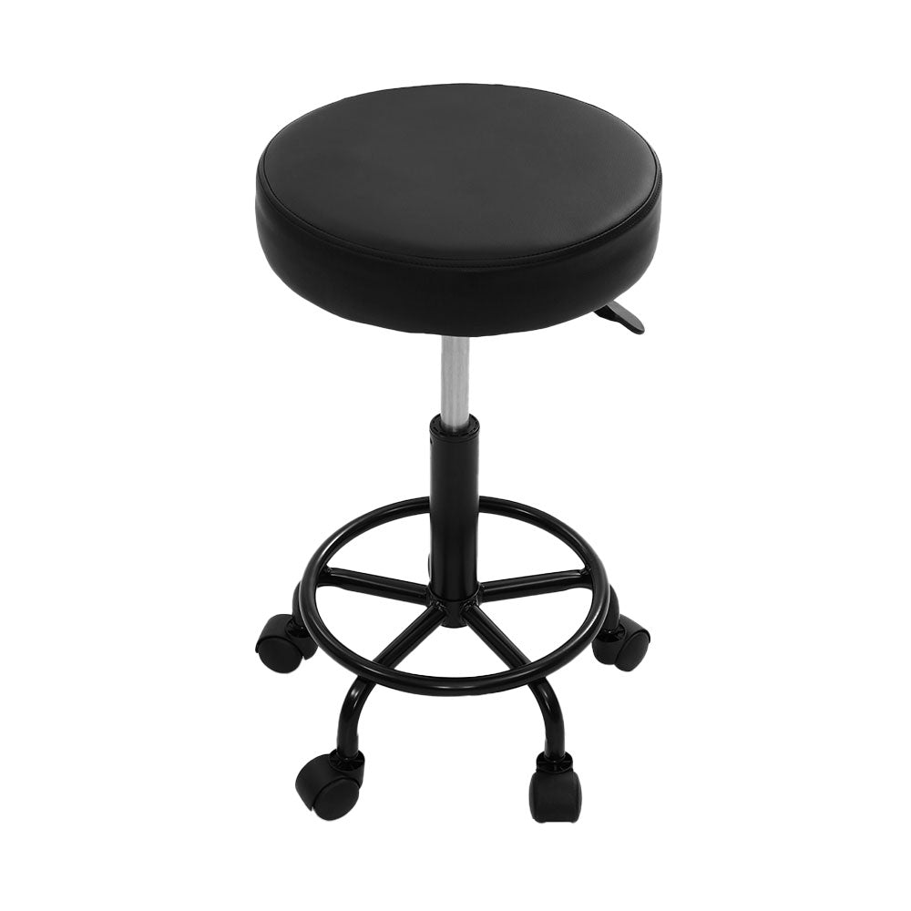 Artiss 2 x Salon Stool Round Swivel Chair