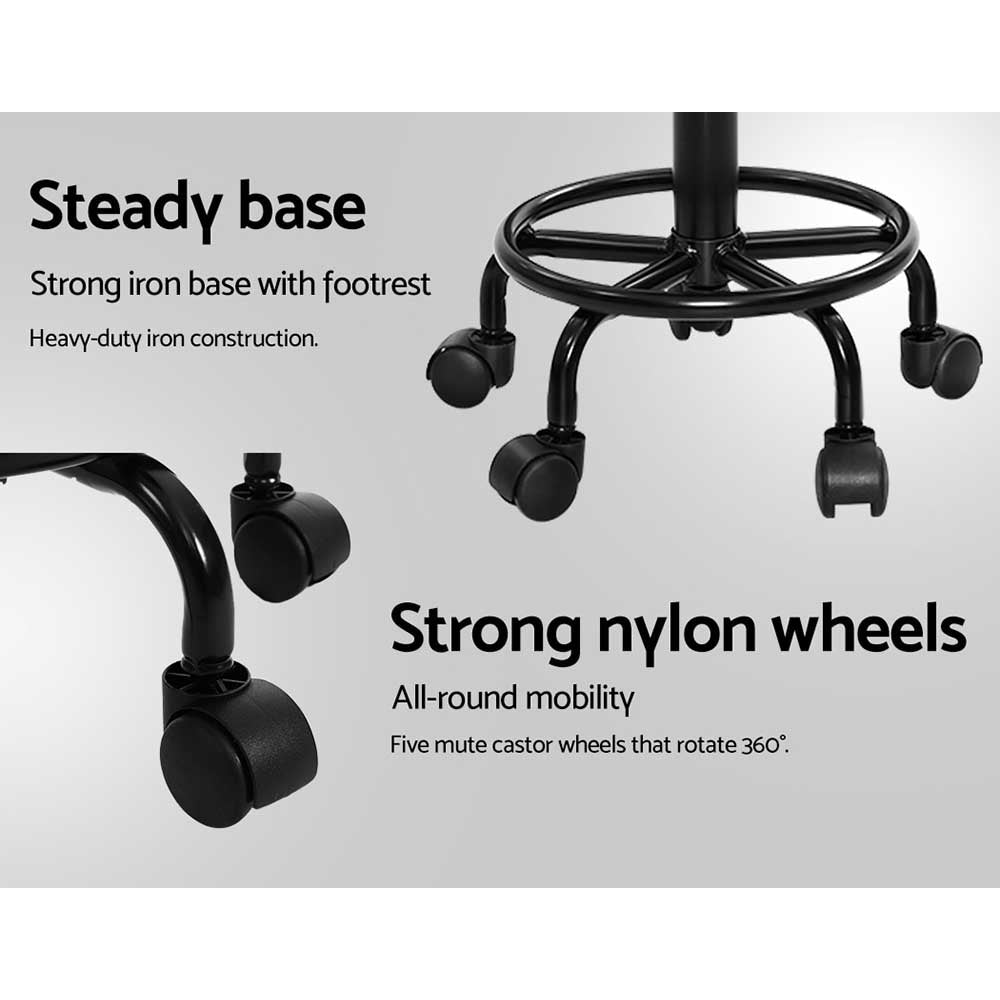 Artiss 2 x Salon Stool Round Swivel Chair