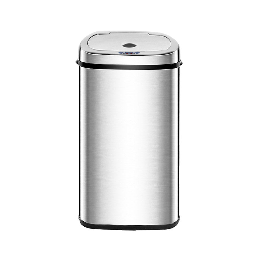 50l-stainless-steel-motion-sensor-rubbish-bin www.mallsonline.com.au