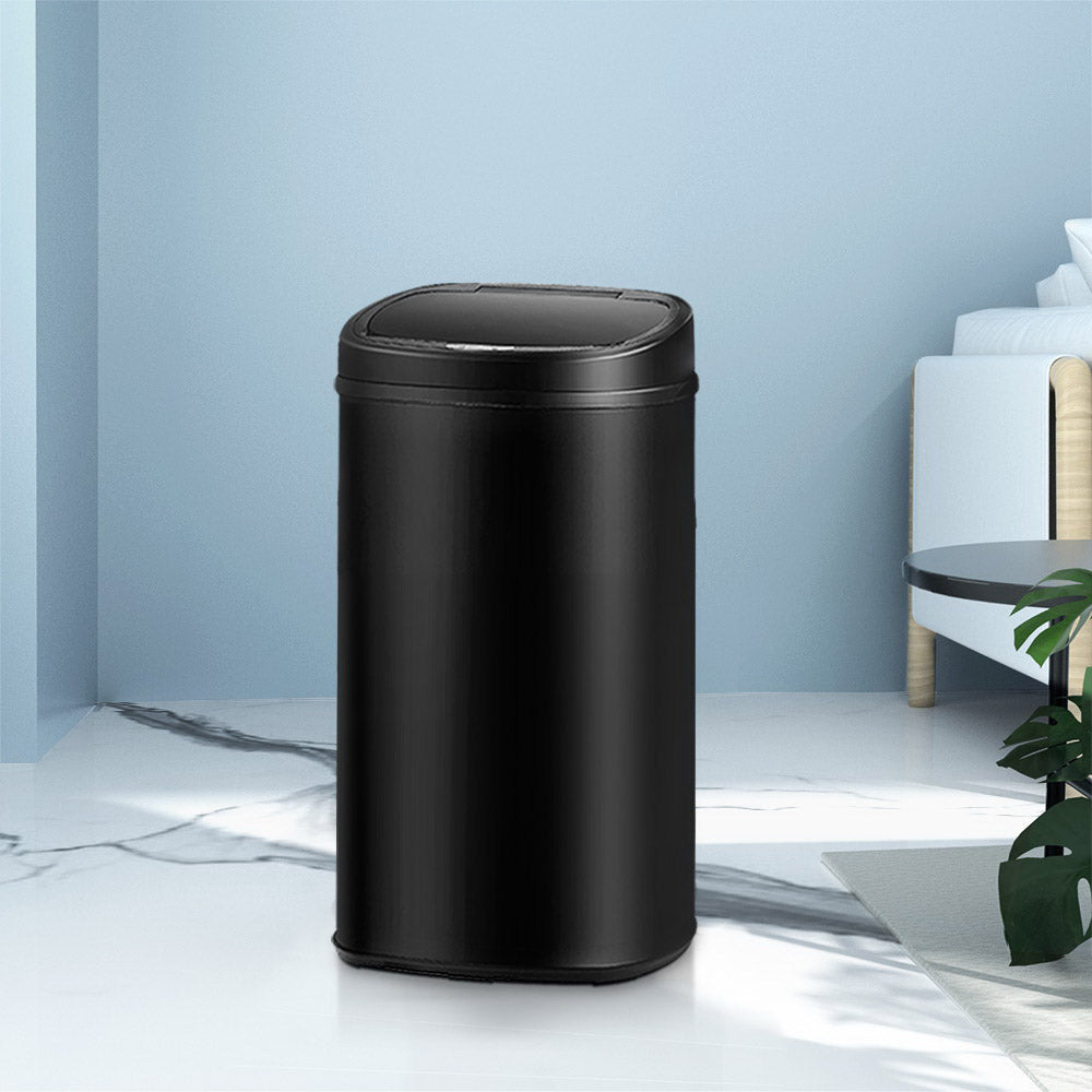 58l-motion-sensor-rubbish-bin-black www.mallsonline.com.au