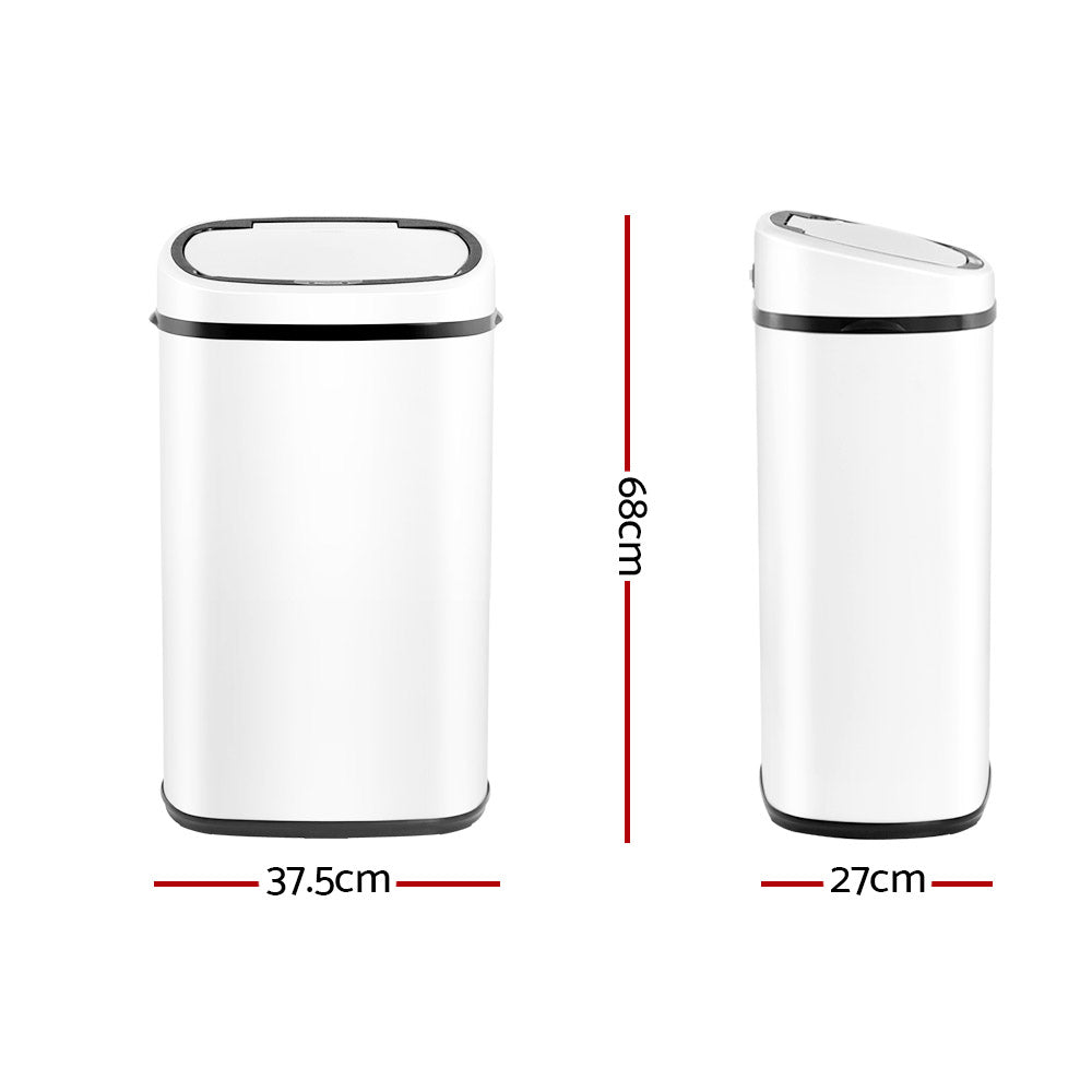 devanti-58l-sensor-bin-white at www.mallsonline.com.au