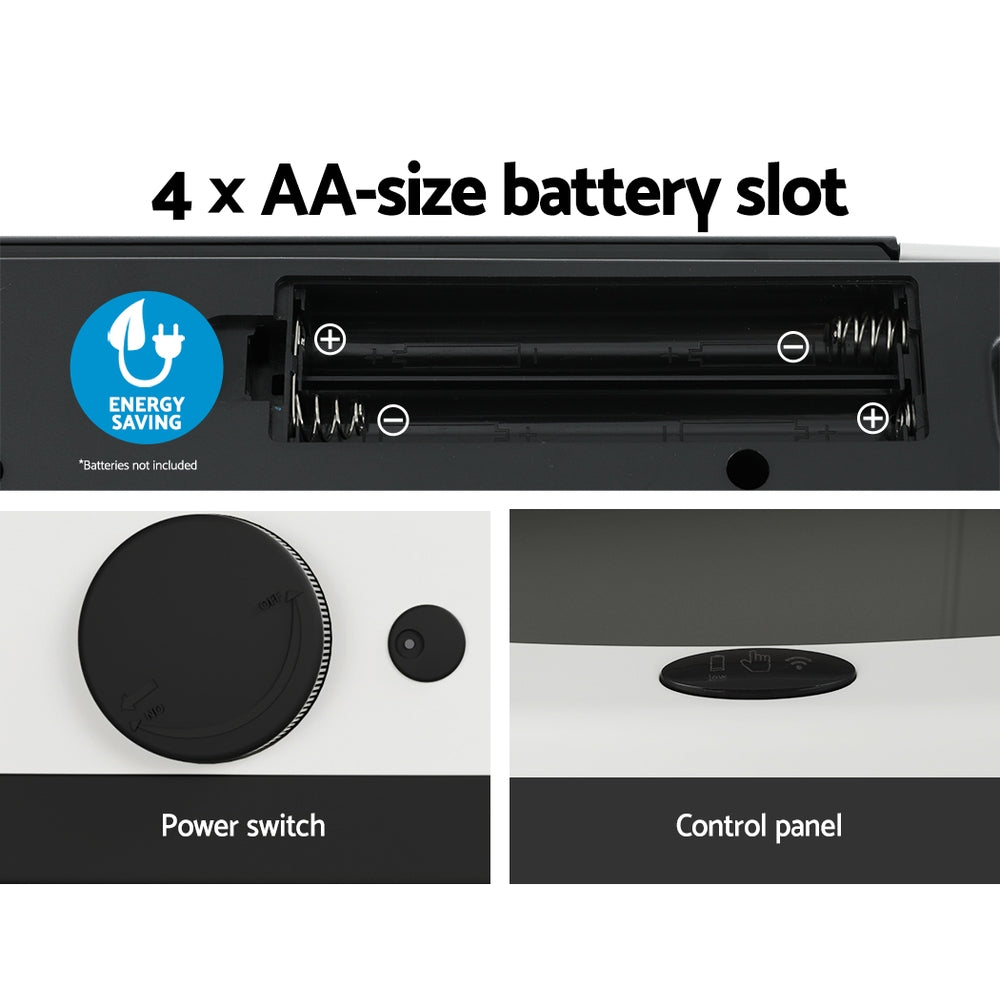 devanti-sensor-bin-motion-rubbish-trash-can-automatic-touch-free-kitchen-white www.mallsonline.com.au