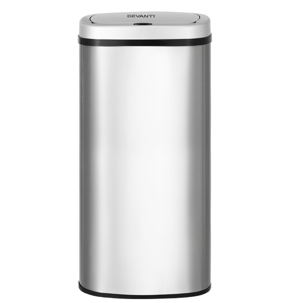 devanti-sensor-bin-60l-motion-rubbish-stainless-trash-can-automatic-touch-free www.mallsonline.com.au