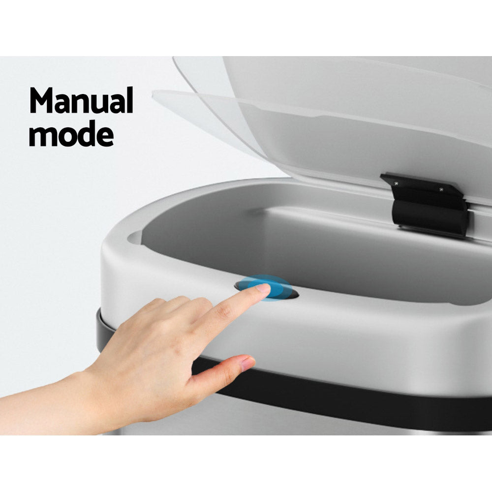 devanti-sensor-bin-60l-motion-rubbish-stainless-trash-can-automatic-touch-free www.mallsonline.com.au