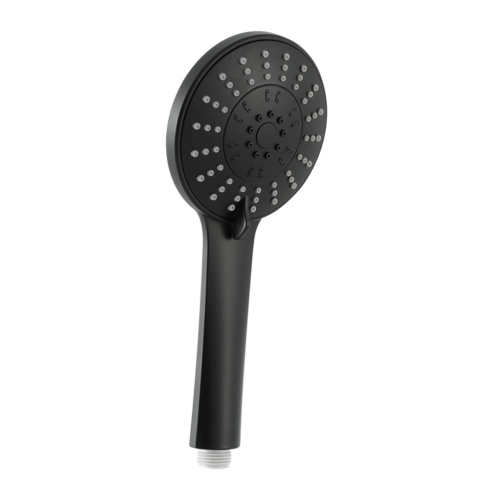 handheld-shower-head-4-5-high-pressure-5-modes-poweful-round-black at www.mallsonline.com.au