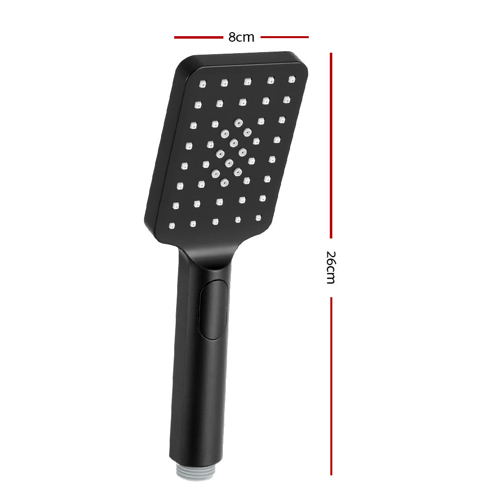 handheld-shower-head-3-1-high-pressure-3-spray-modes-square-black at www.mallsonline.com.au