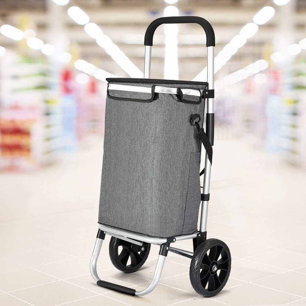 emajin-shopping-trolley-cart-45kg-foldable-grey www.mallsonline.com.au