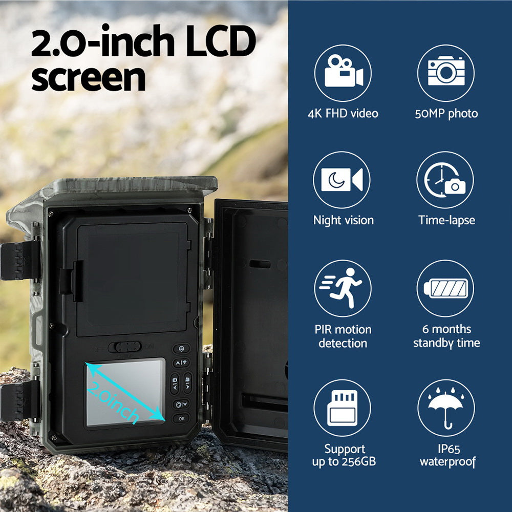ul-tech-solar-trail-camera-4k-50mp-wildlife www.mallsonline.com.au