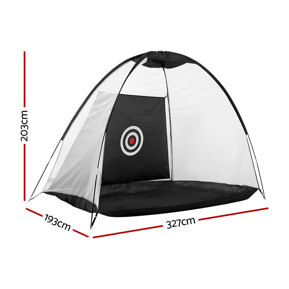 everfit-3m-golf-practice-net-portable-training-aid-driving-target-tent-black www.mallsonline.com.au
