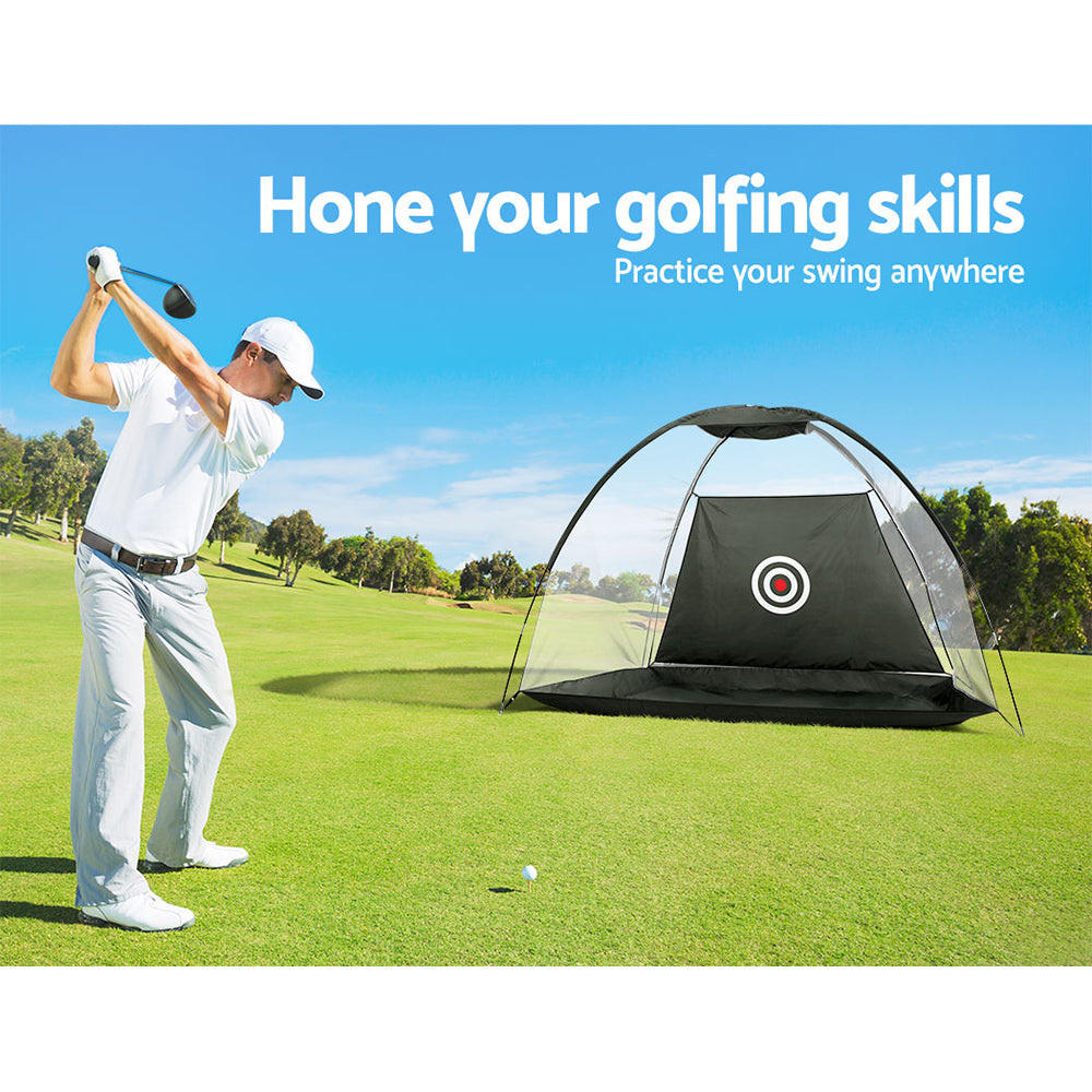 everfit-3m-golf-practice-net-portable-training-aid-driving-target-tent-black www.mallsonline.com.au