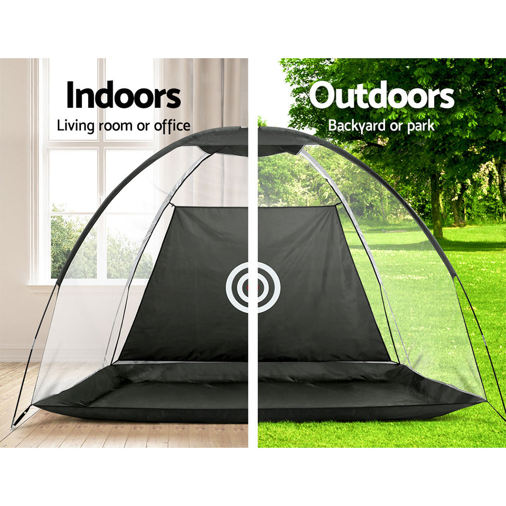 everfit-3m-golf-practice-net-portable-training-aid-driving-target-tent-black www.mallsonline.com.au