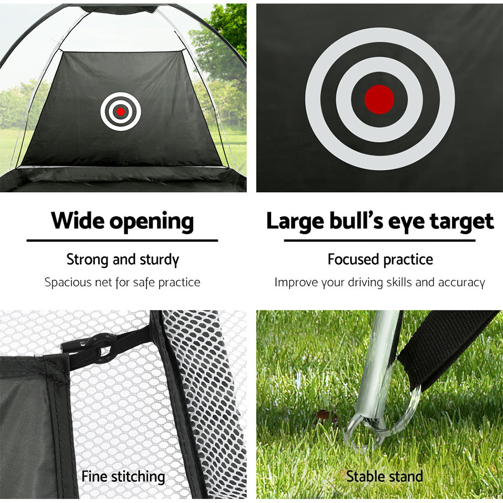 everfit-3m-golf-practice-net-portable-training-aid-driving-target-tent-black www.mallsonline.com.au
