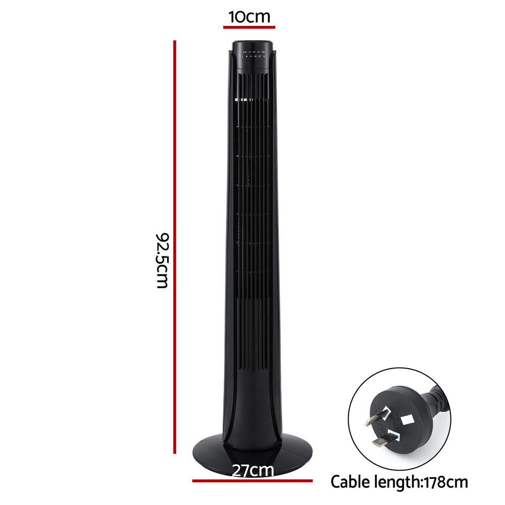 devanti-tower-fan-oscillating-3-speeds-with-remote-93cm www.mallsonline.com.au