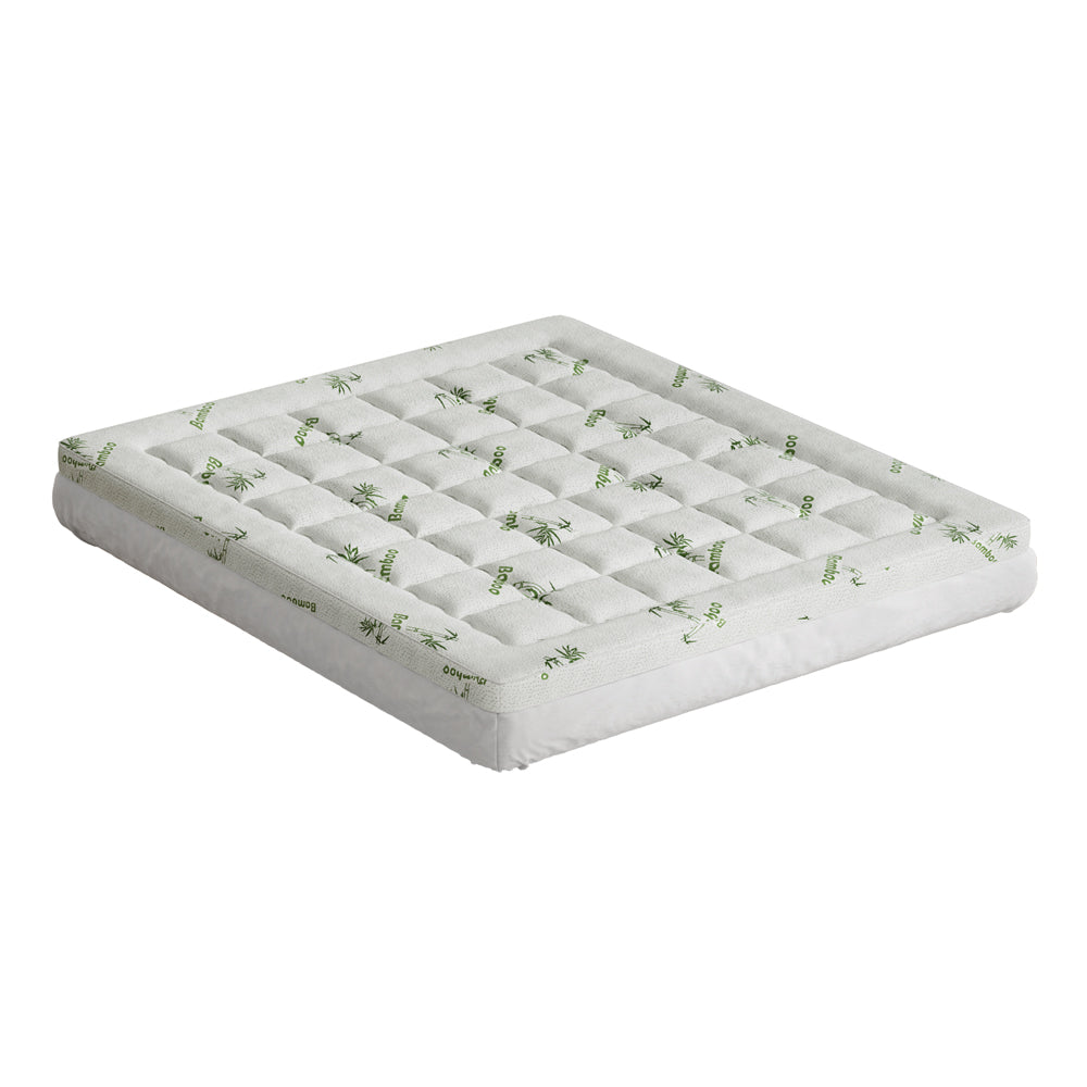 giselle-bedding-mattress-topper-pillowtop-bamboo-7-5cm-king www.mallsonline.com.au