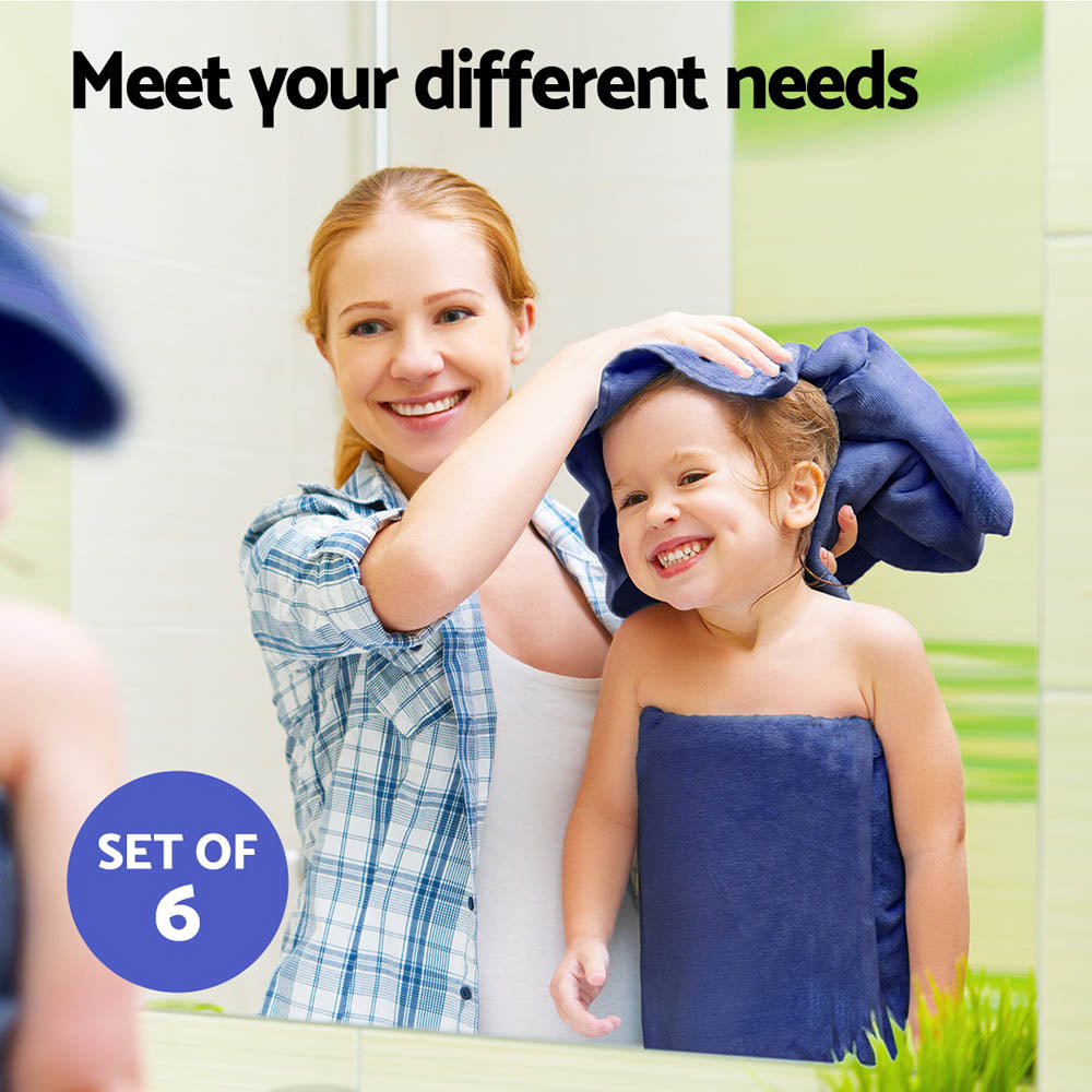 6-pack-bath-towels-set-cotton-towel-navy www.mallsonline.com.au