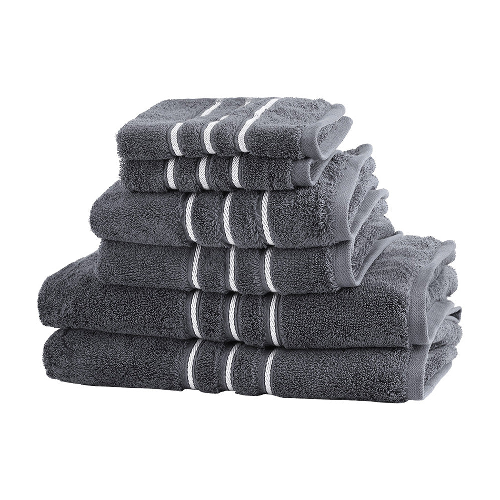 6-pack-bath-towels-set-cotton-towel-grey www.mallsonline.com.au