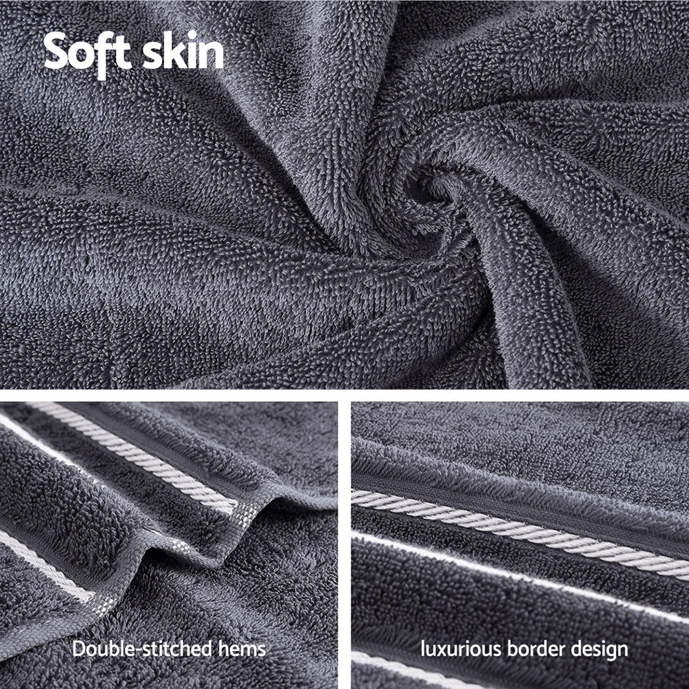 6-pack-bath-towels-set-cotton-towel-grey www.mallsonline.com.au