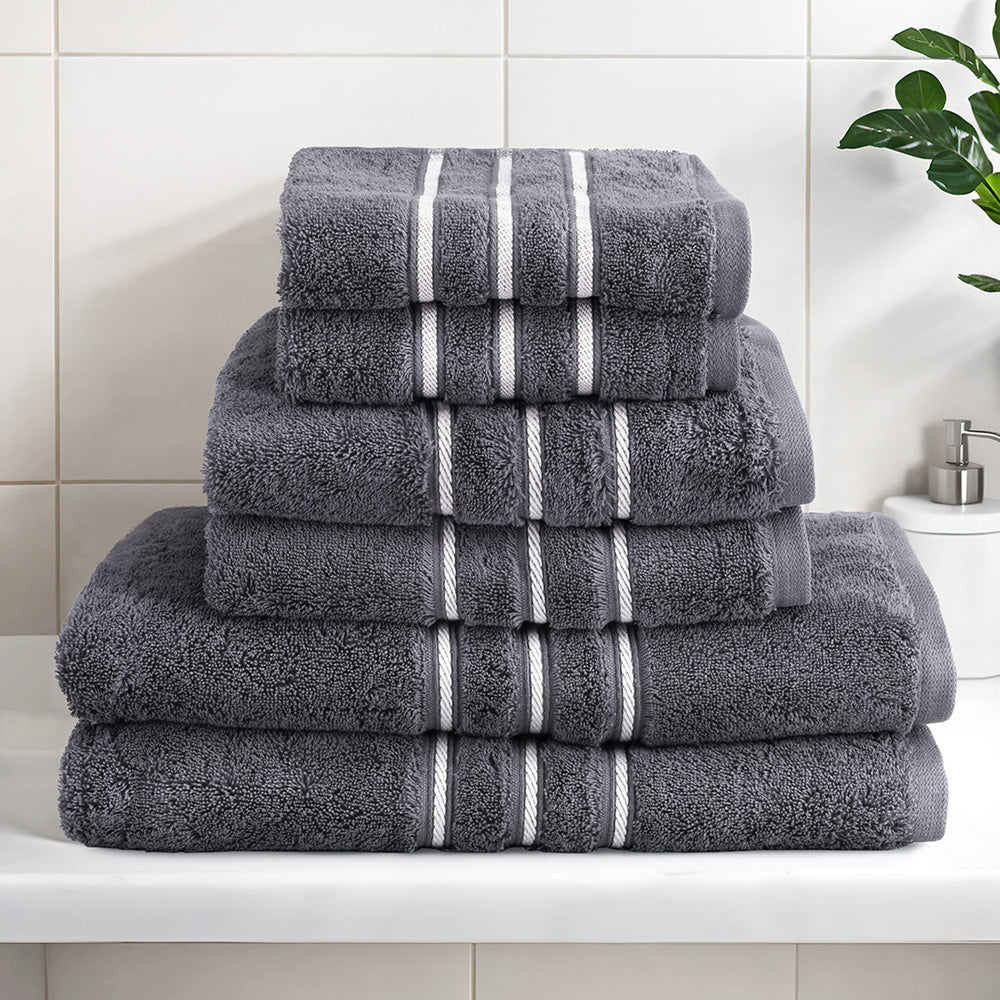 6-pack-bath-towels-set-cotton-towel-grey www.mallsonline.com.au
