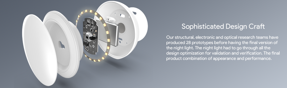 LED Motion Sensor Night Light Indoor, Cordless Battery Powered, Stick-on Warm White Light with Built-in Infrared Motion Detection, Sensor Light for Hallway,Bedroom