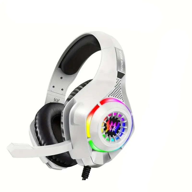 Gaming Headset with Mic & LED Lights
