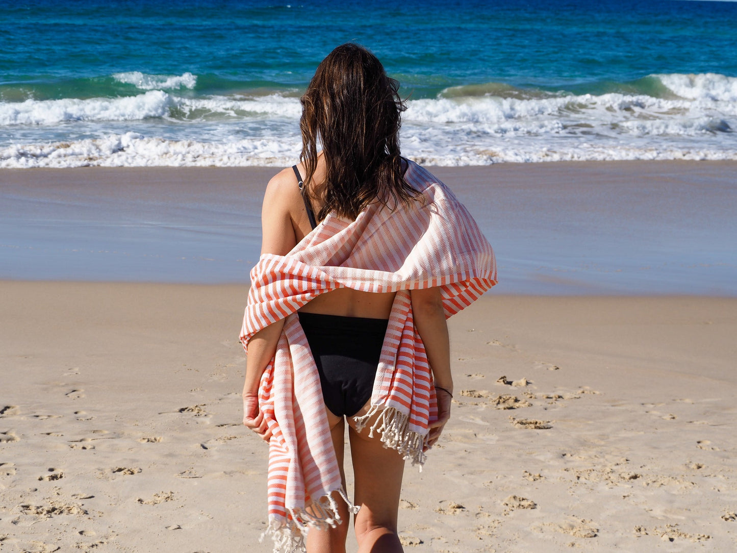 portsea-turkish-cotton-towel-coral www.mallsonline.com.au
