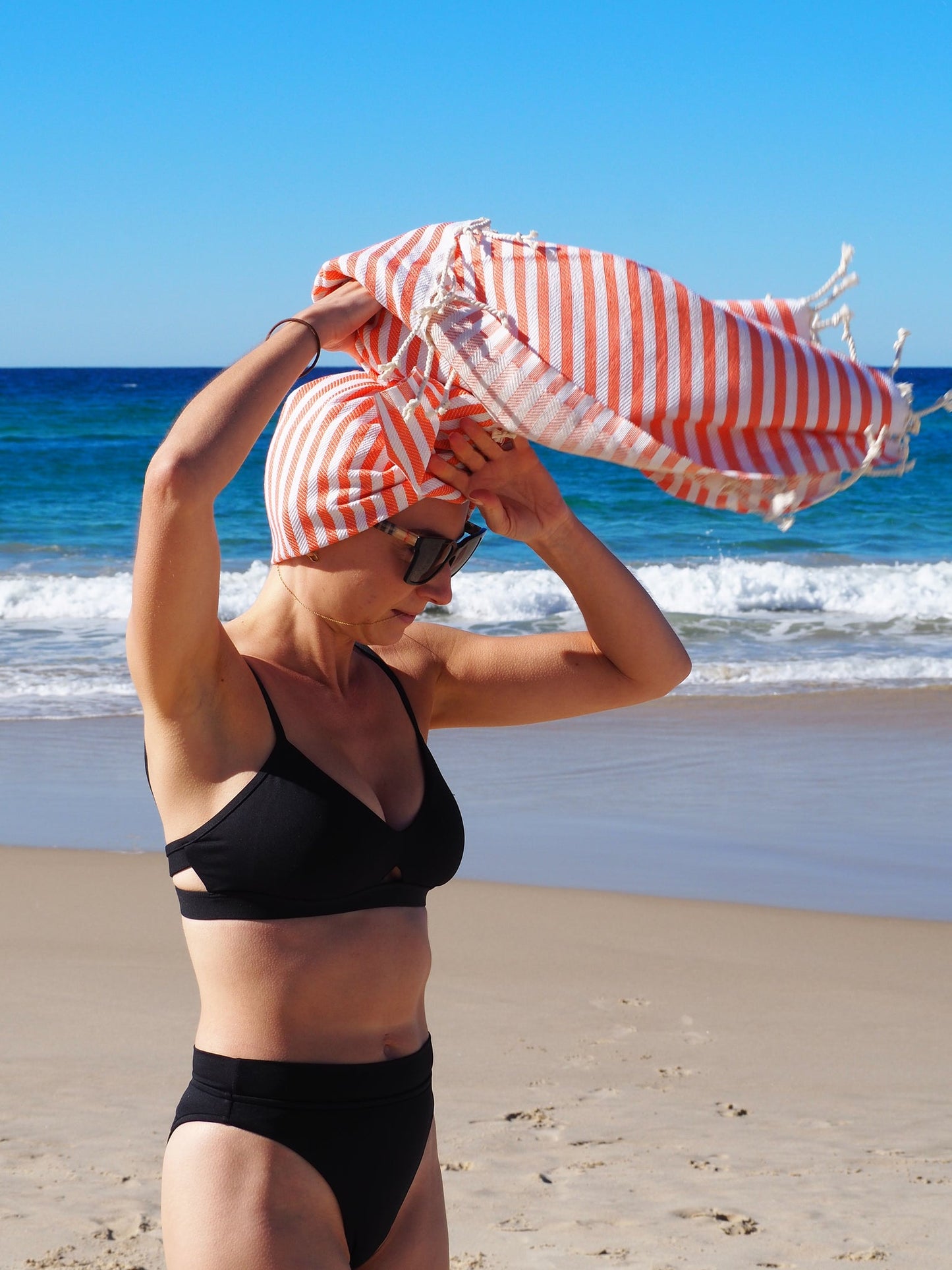 portsea-turkish-cotton-towel-coral www.mallsonline.com.au