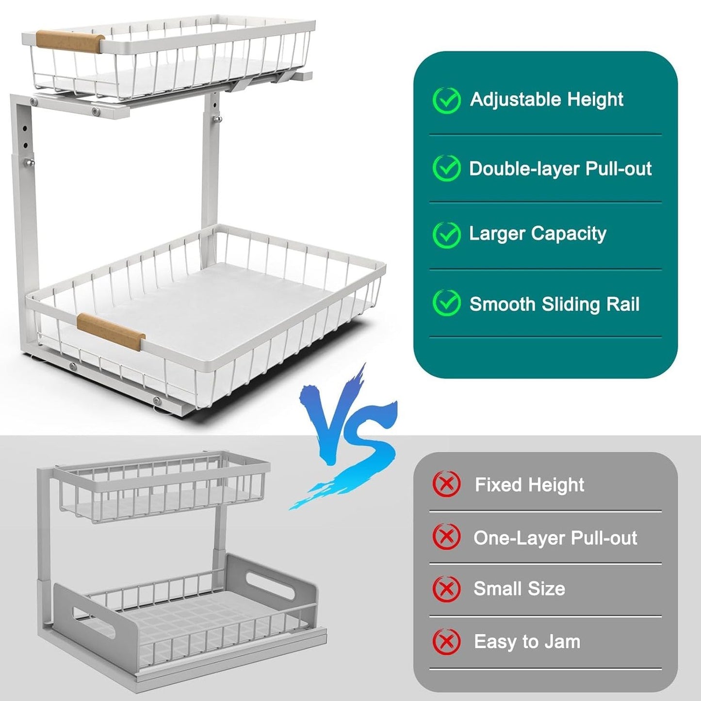 2-tier-kitchen-under-sink-organiser-storage-with-height-adjustable-unique-slide-rail-suction-cups-for-storage-1 www.mallsonline.com.au