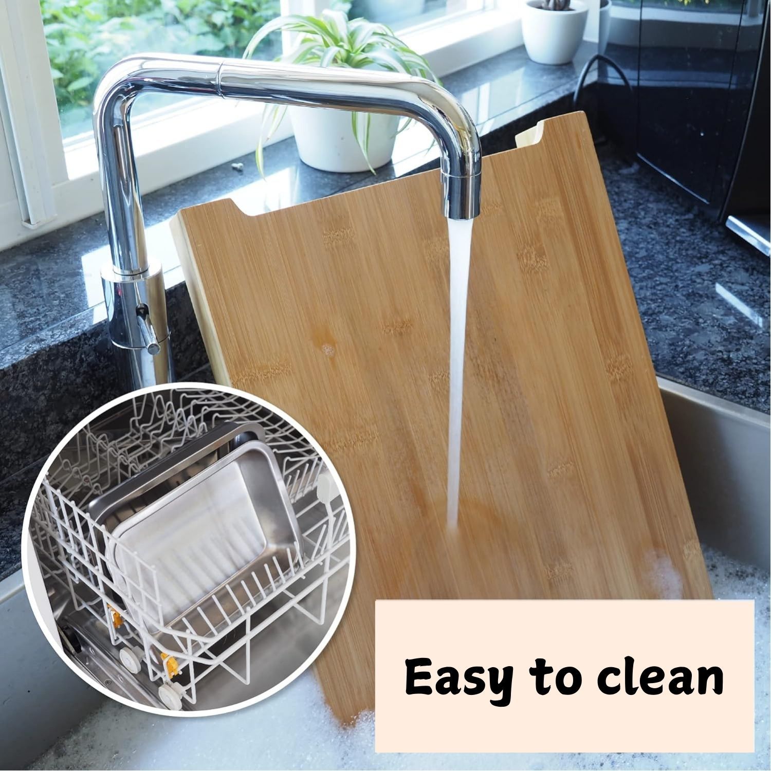 chopping-board-with-with-2-organiser-stainless-steel-trays-containers www.mallsonline.com.au