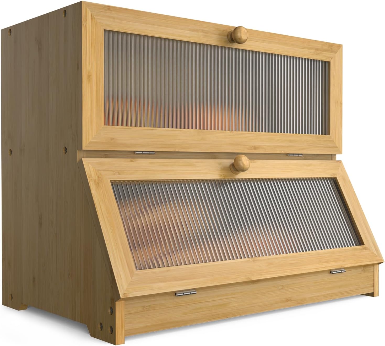 double-layer-bamboo-bread-box-for-kitchen-counter-with-large-capacity-and-clear-window www.mallsonline.com.au