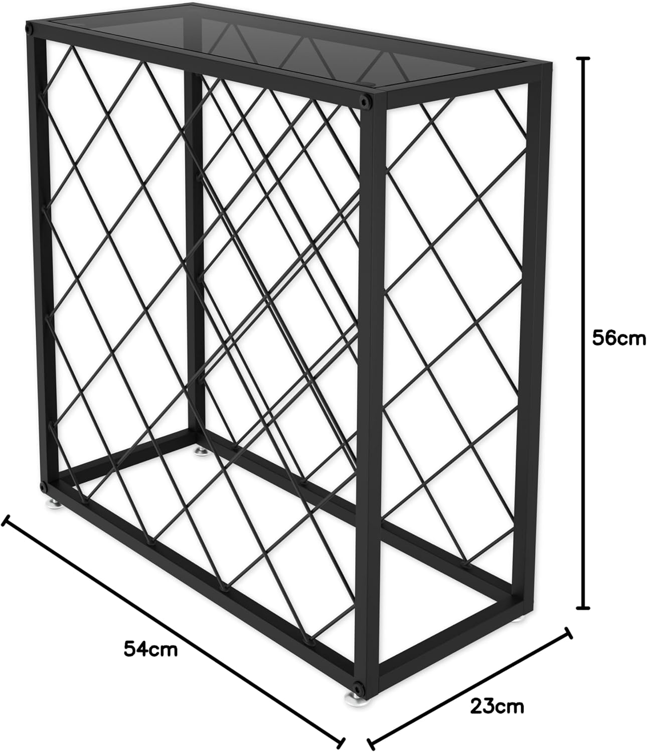 freestanding-metal-wine-rack-for-25-bottles www.mallsonline.com.au