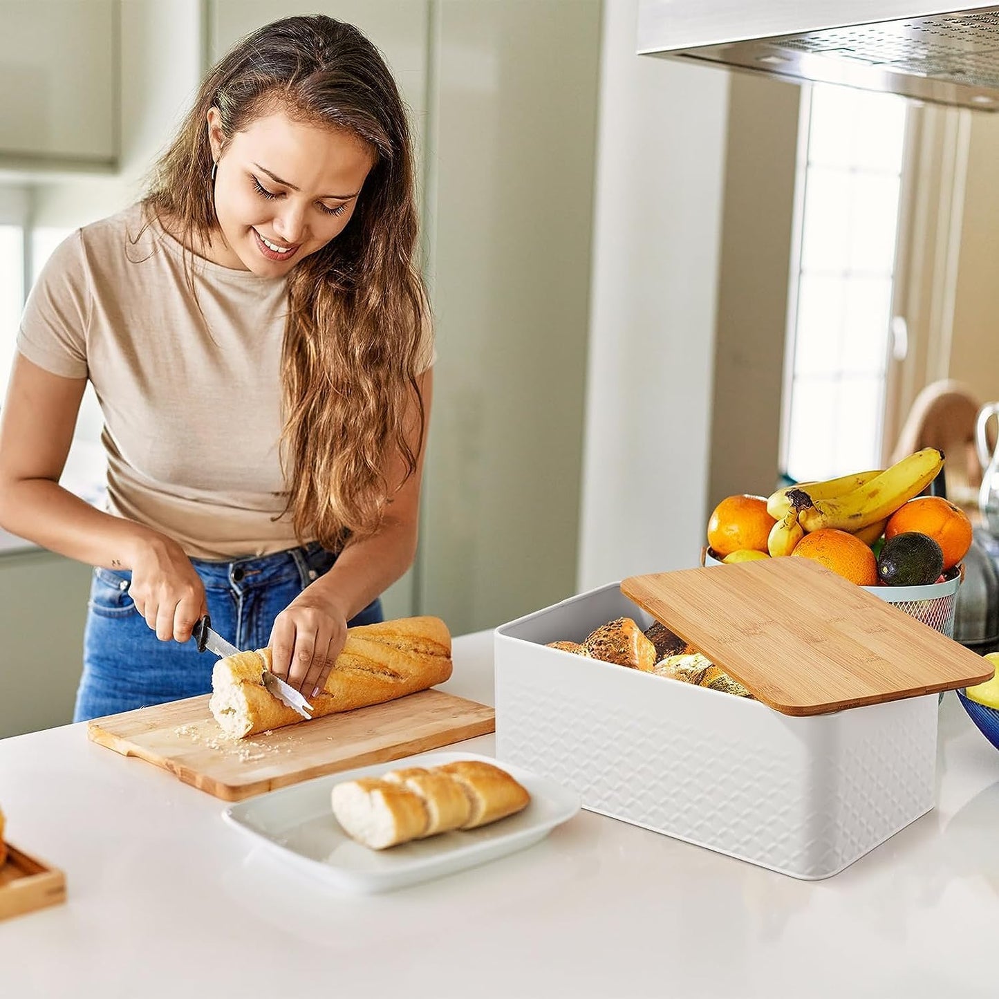 bread-bin-with-bamboo-lid-used-as-chopping-board-for-kitchen-countertop-1 www.mallsonline.com.au