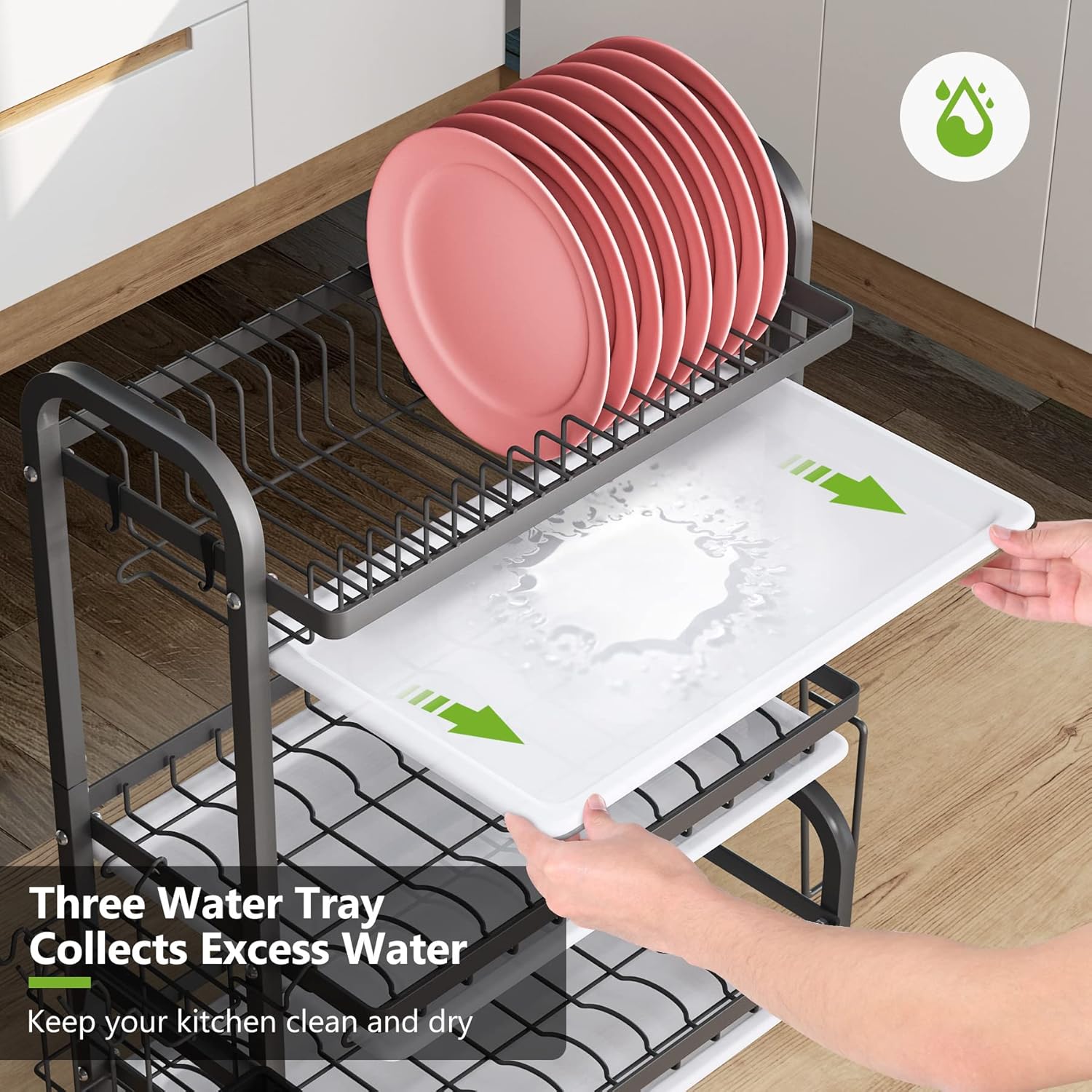 dish-drying-rack-3-tier-large-capacity-kitchen-storage-with-utensil-and-cutting-board-holder www.mallsonline.com.au